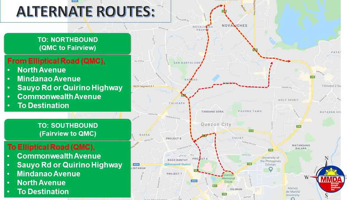 MMDA releases alternative routes for affected motorists on SONA day