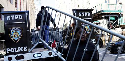 New York plans for Trump surrender with barricades, courtroom closings