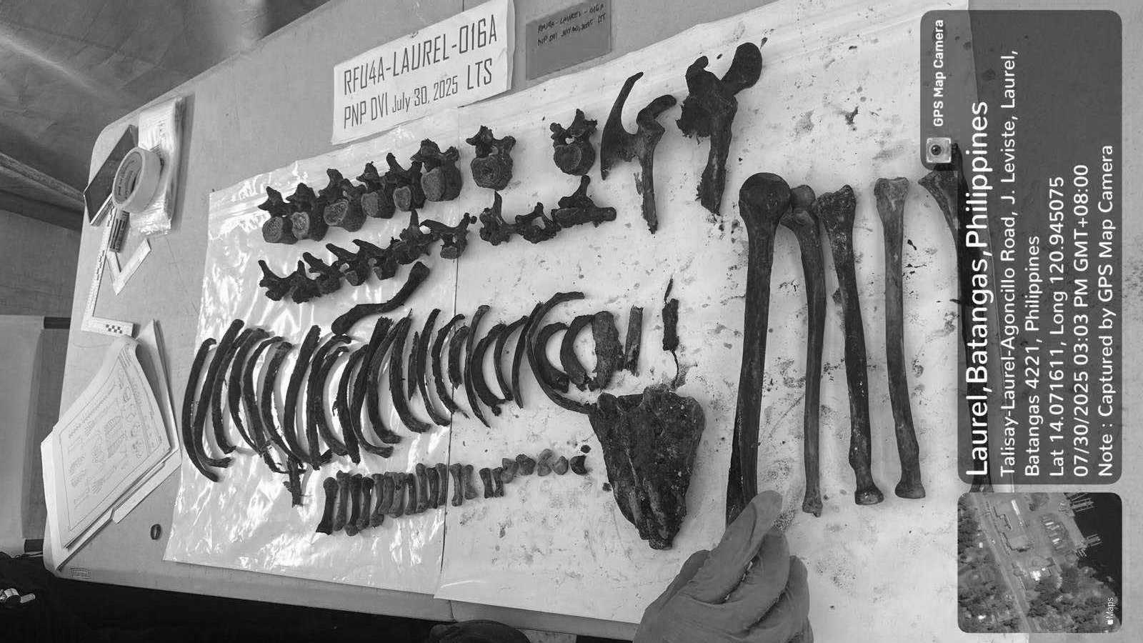 No DNA profile found; skeletal remains from Taal Lake provide no leads for the 'missing sabungeros'
