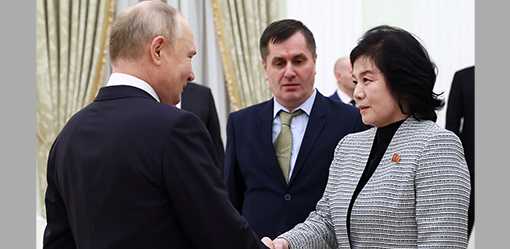 North Korean minister lauds 'comradely' ties with Russia, meets Putin in Kremlin