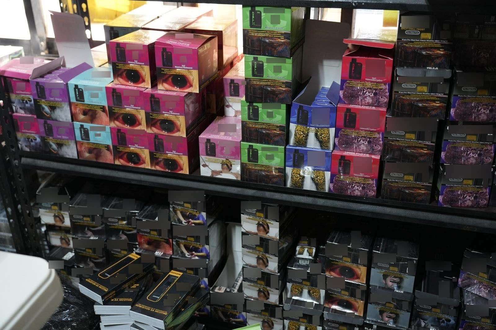 Over 18,000 illegal vape products seized in BIR-NBI raid in Guiguinto, Bulacan