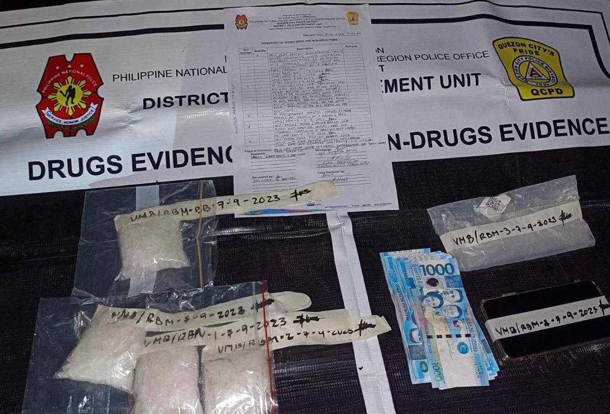 Over P1.3M worth of alleged shabu seized in QC buy-bust op