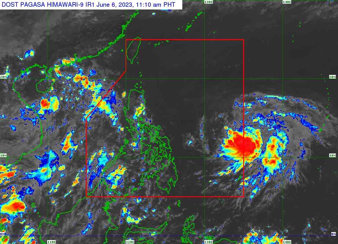 PAGASA: Chedeng slightly intensifies as it moves over Philippine Sea