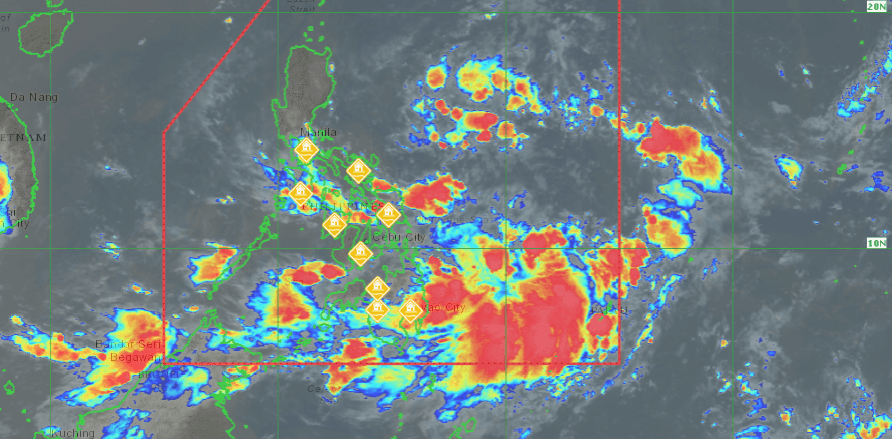 LPA, habagat, localized thunderstorm to bring rain over PH - PAGASA