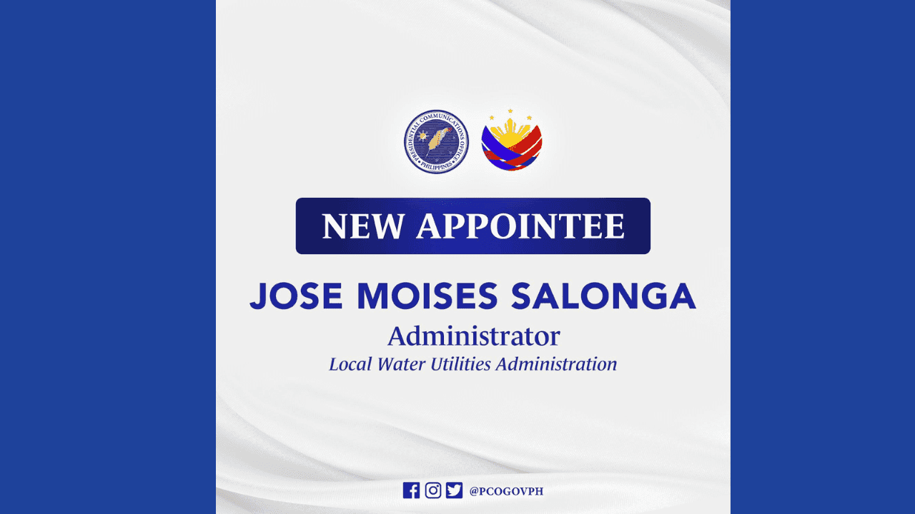 PBBM taps Jose Moises Salonga as new LWUA chief