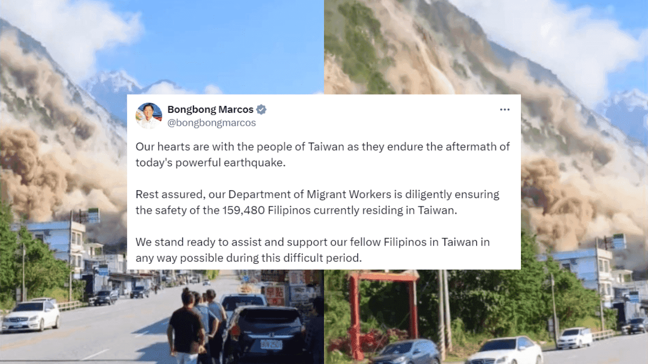 PBBM assures assistance to Filipinos affected by Taiwan earthquake