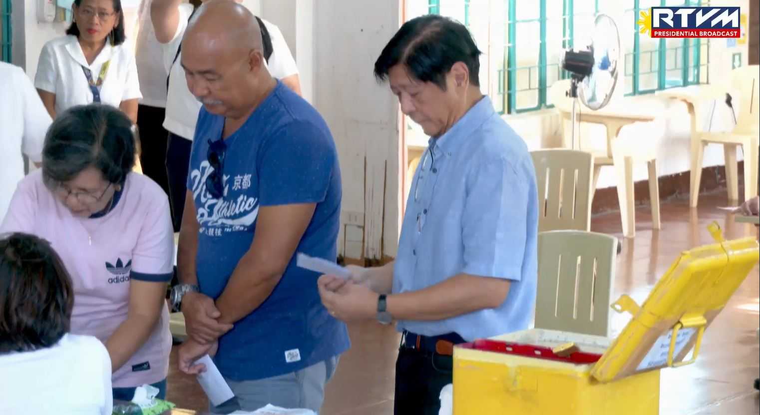 PBBM casts vote for BSKE 2023 in Batac City, Ilocos Norte