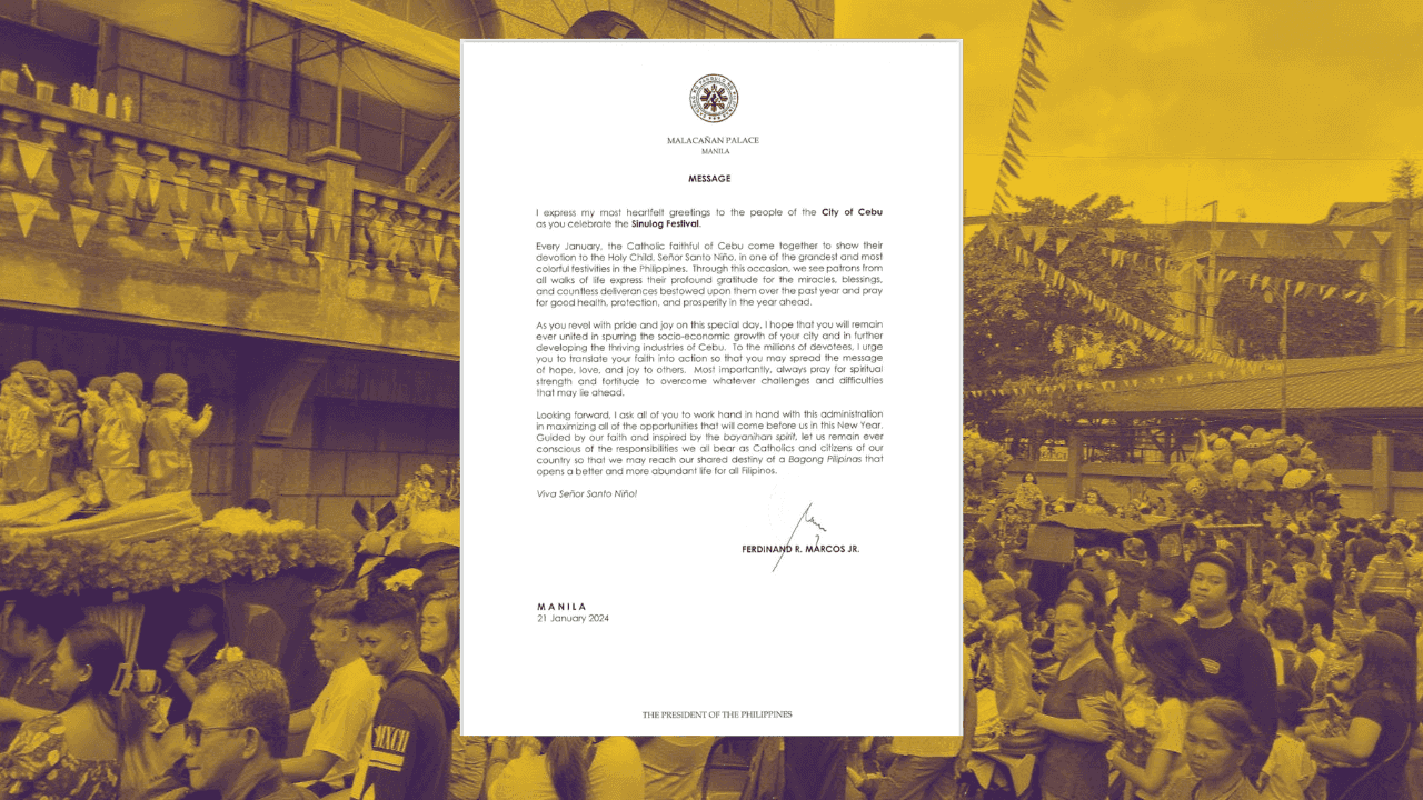 PBBM urges Filipinos to 'translate faith into action' on Sto. Niño's feast day
