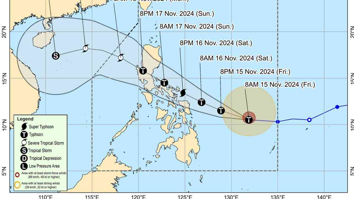 #Pepito strengthens rapidly, now classified as typhoon