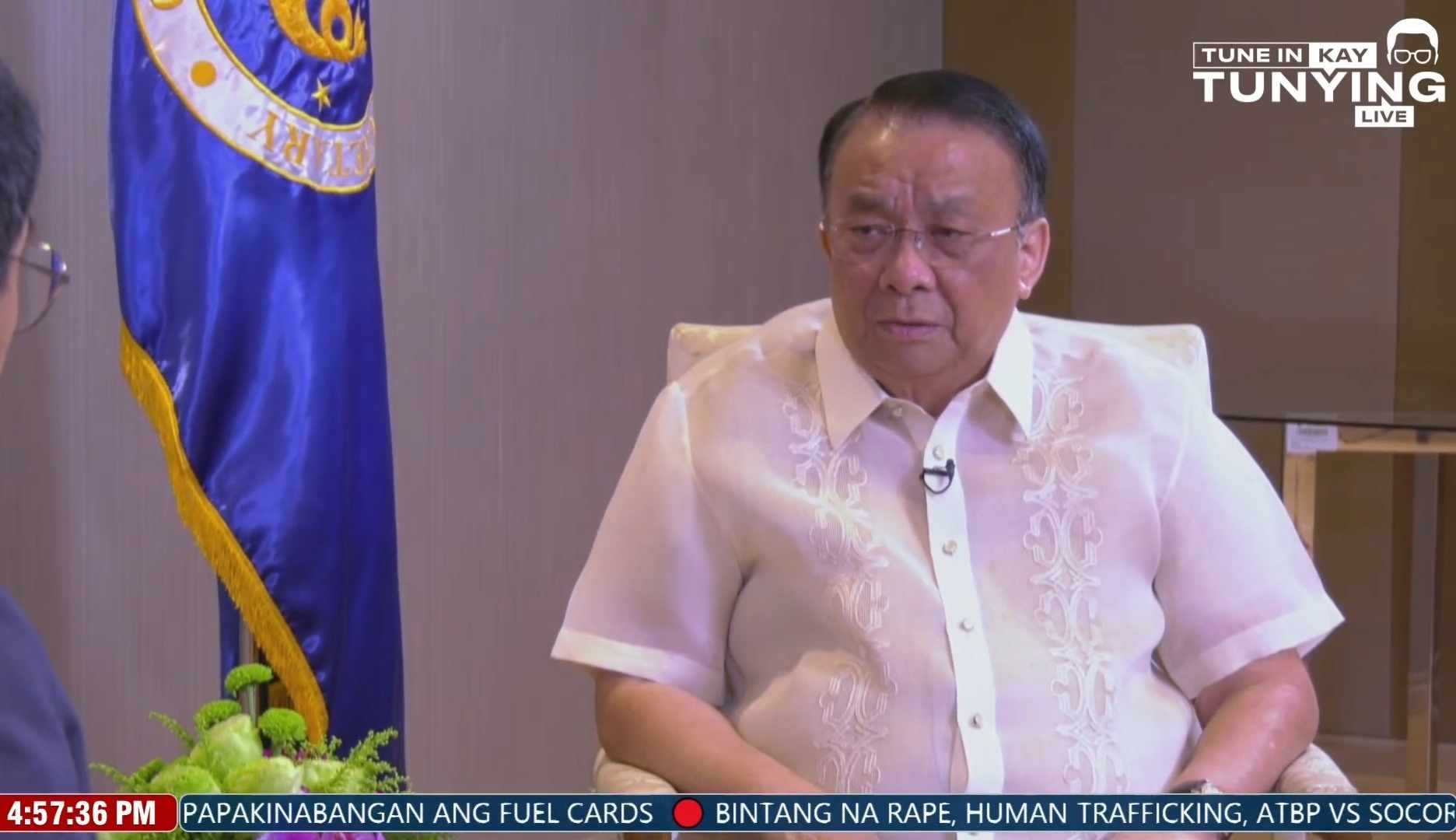 PH gov't likely to file case vs. China over placement of floating barriers - Bersamin