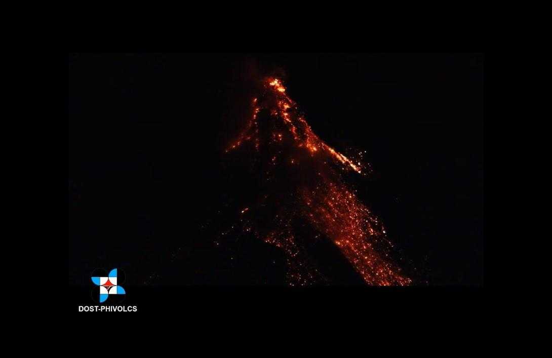 Mayon Volcano lava flows reaches 2.7 km long — Phivolcs