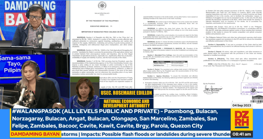 Price ceiling not permanent, farmgate prices expected to decrease – NEDA