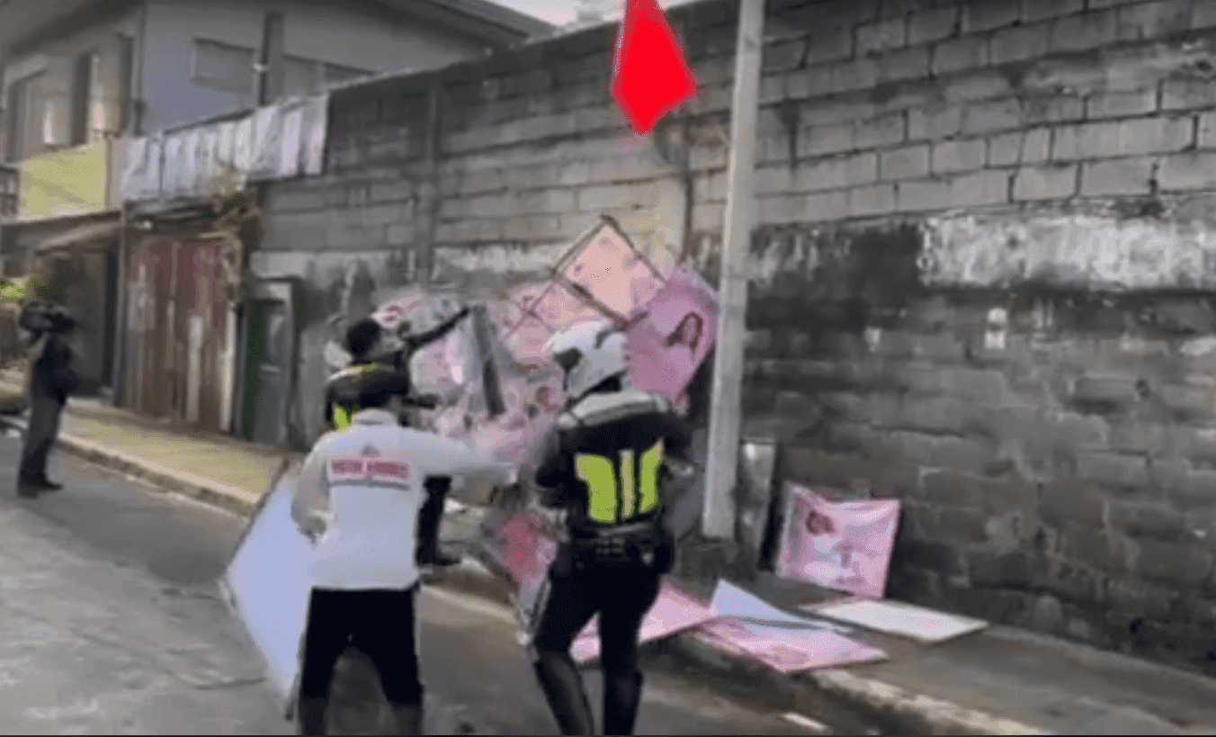 QC LGU starts removing campaign posters in prohibited areas