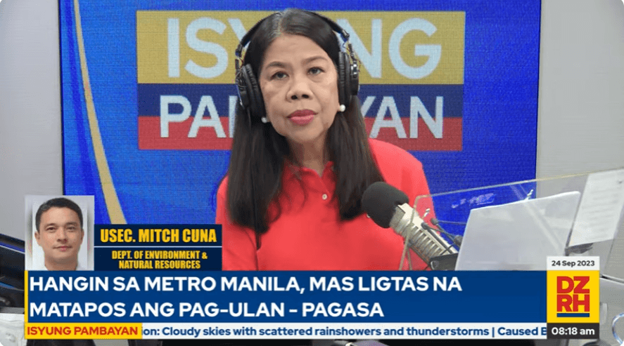 Rainfall in NCR aids in washing out air pollutants caused by smog – DENR