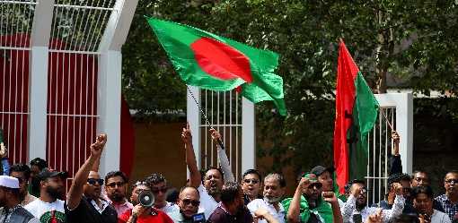 Reaction to resignation and flight of Bangladesh prime minister