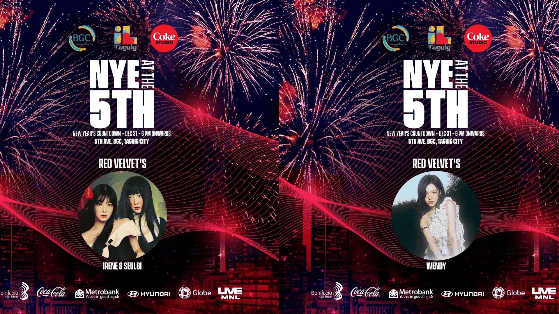 Red Velvet’s Irene, Wendy, and Seulgi to join BGC's 2024 countdown