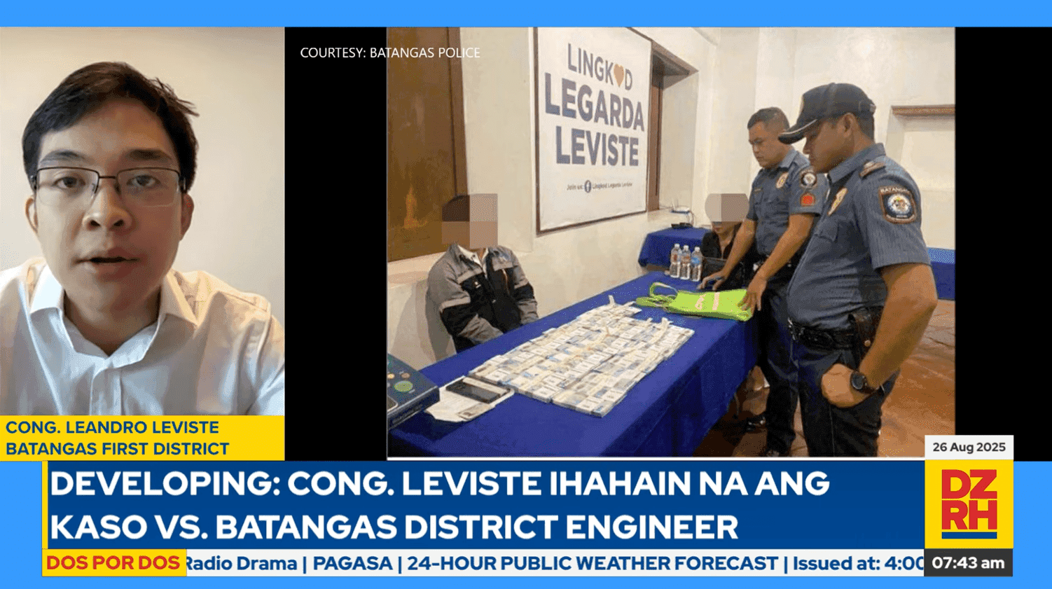 Rep. Leviste recommends district engineer as state witness in P3-M bribery entrapment case