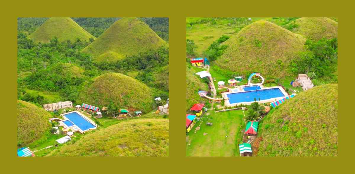 Netizens slam viral resort in the middle of Chocolate Hills in Bohol