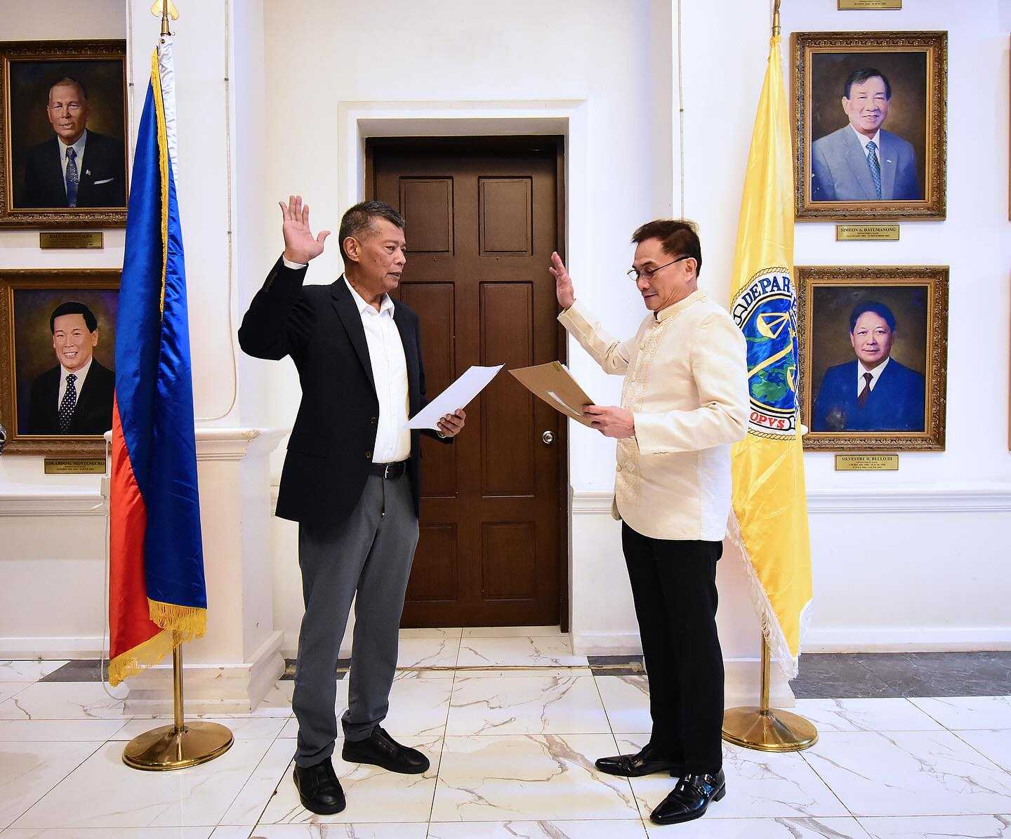 Richard Fadullon takes oath as new NPS Prosecutor General