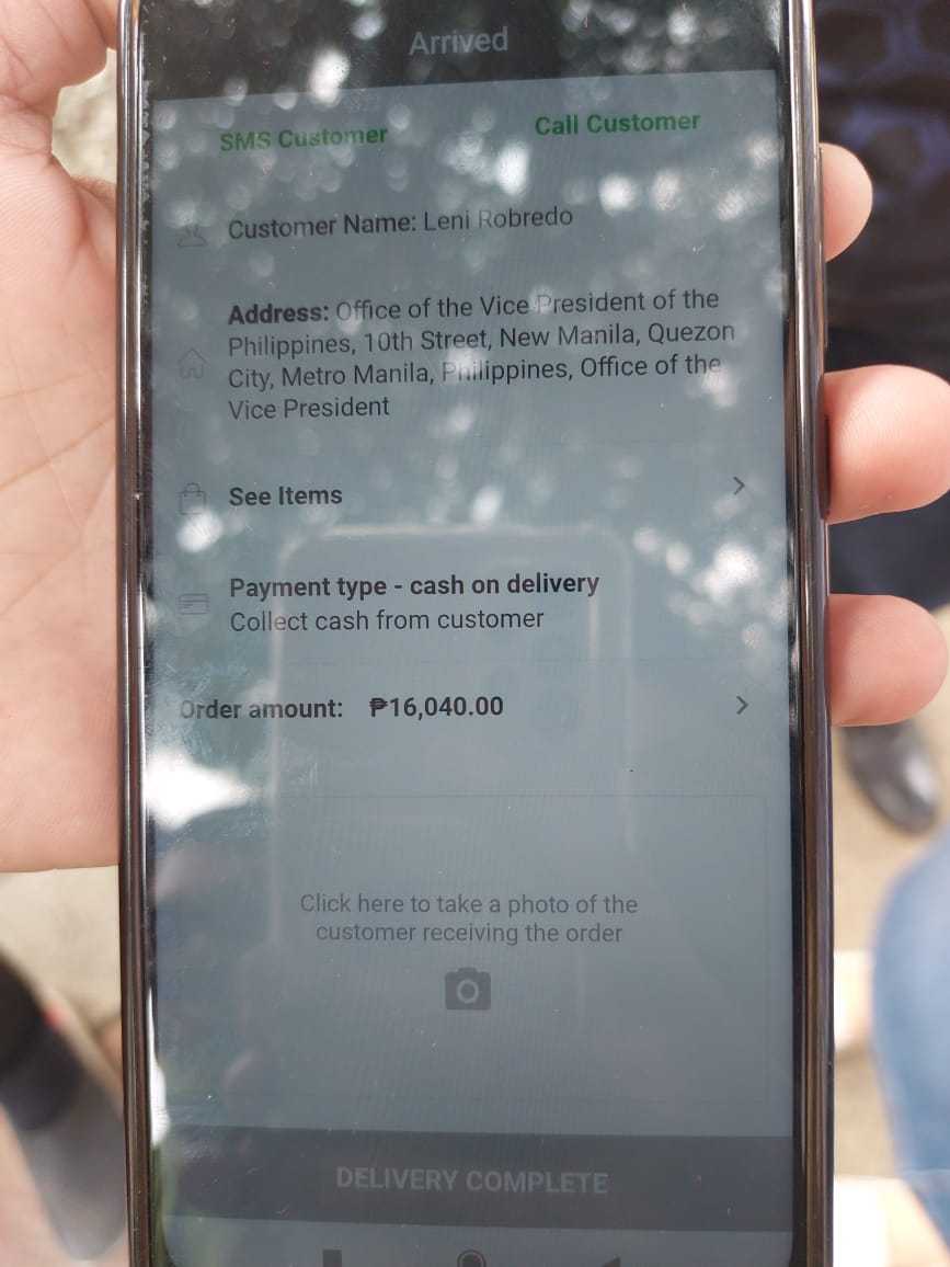 Robredo's office slams fake deliveries worth over P100K