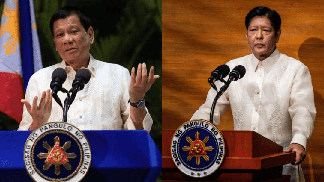 Rodrigo Duterte says he can 'live with' PBBM in presidential seat