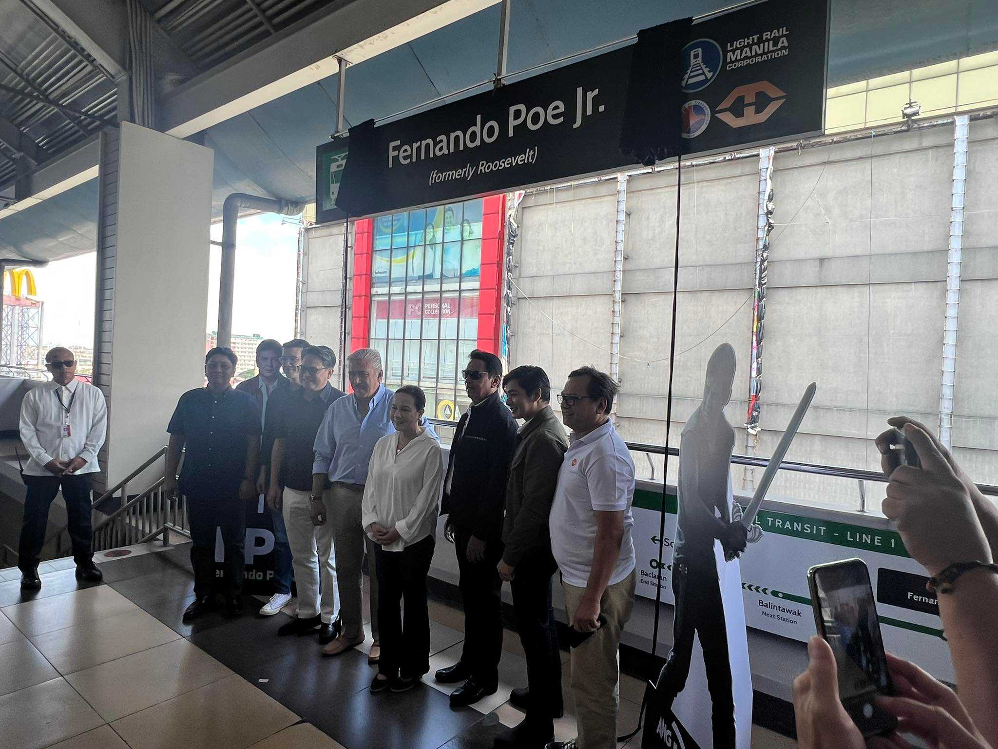 LRT-1 Roosevelt station officially renamed as FPJ station
