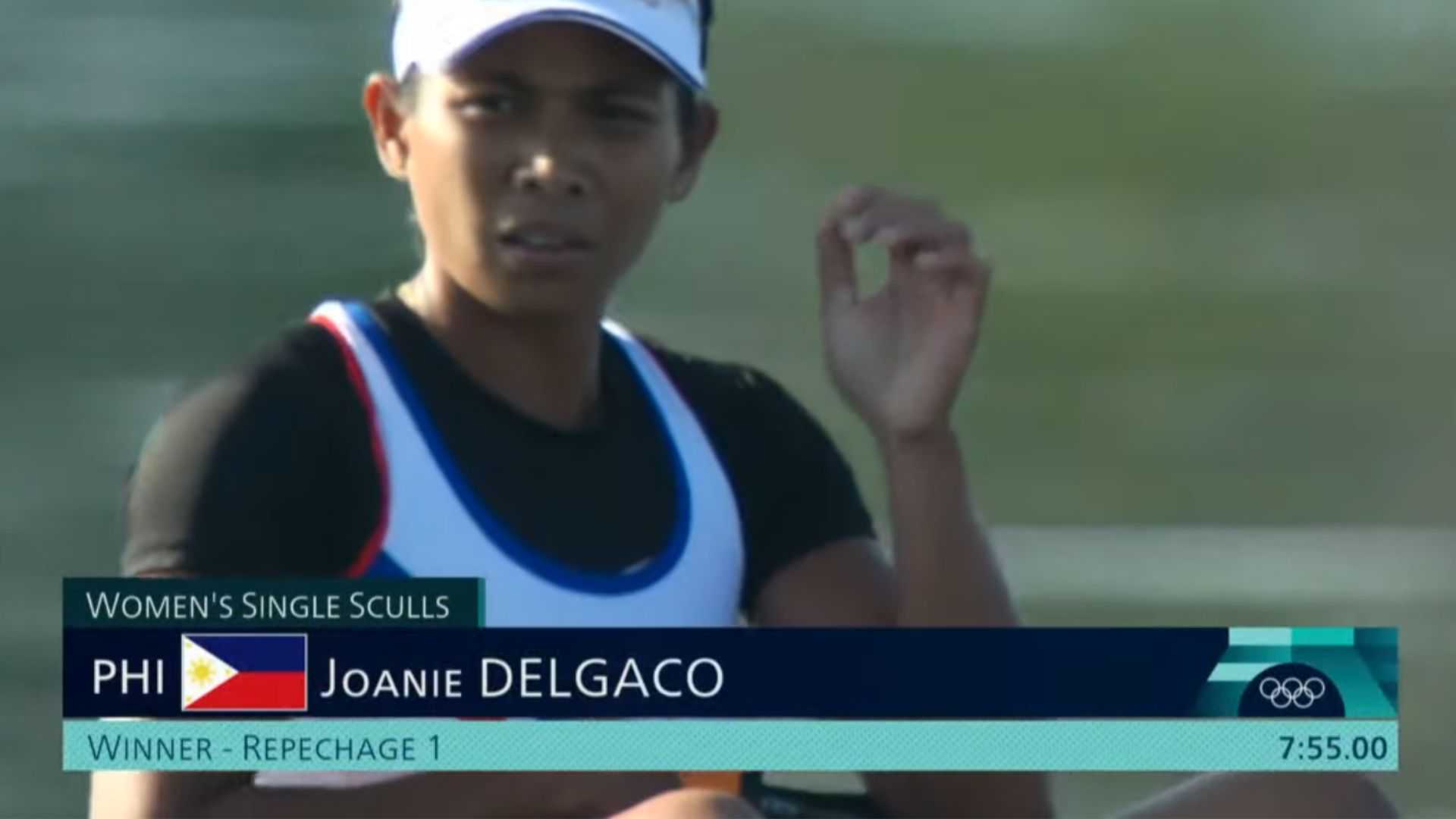 Rower Joanie Delgaco advances to Olympic quarterfinals after topping repechage heat