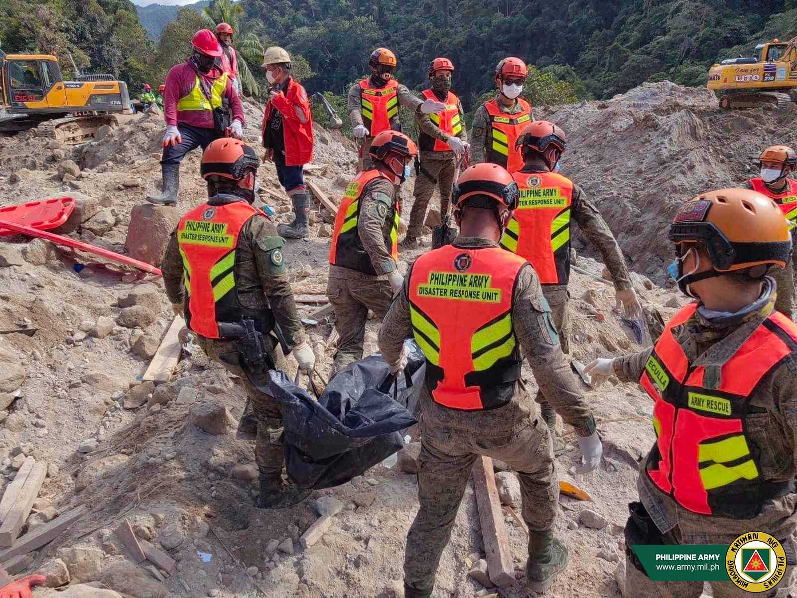 Search, retrieval operations in Davao de Oro landslide ends
