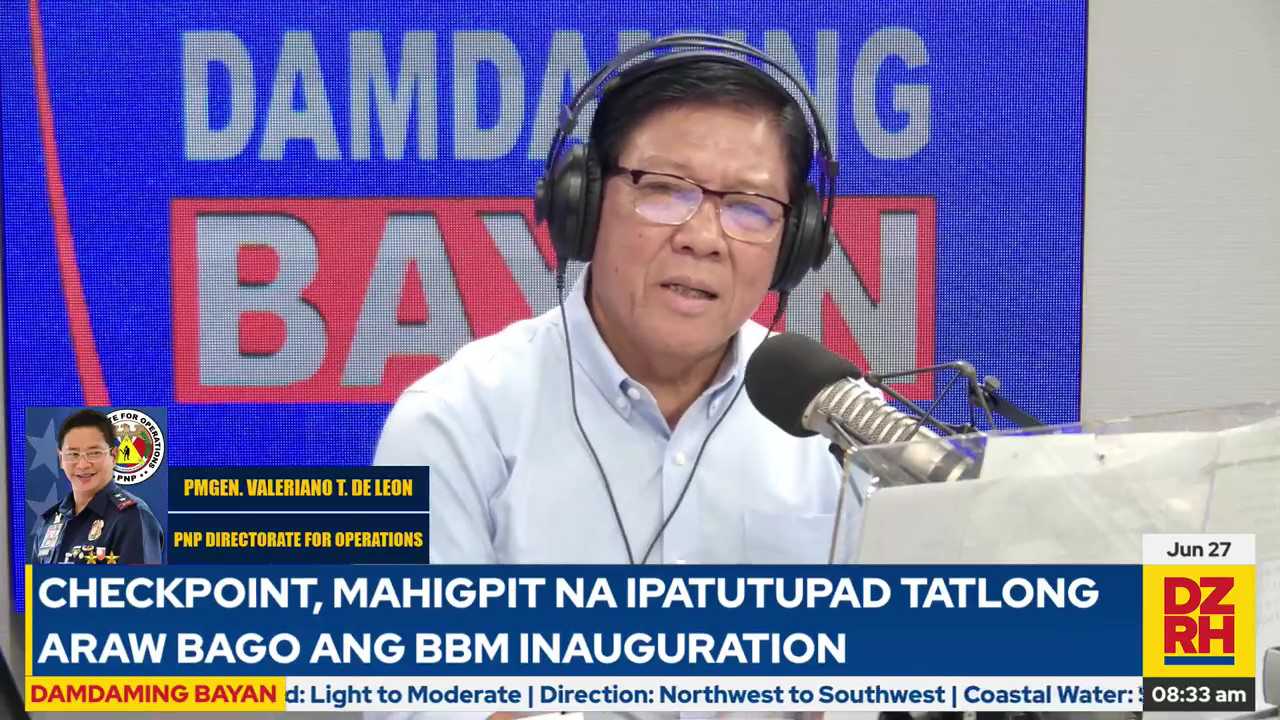 Security preparations continue for Marcos inauguration