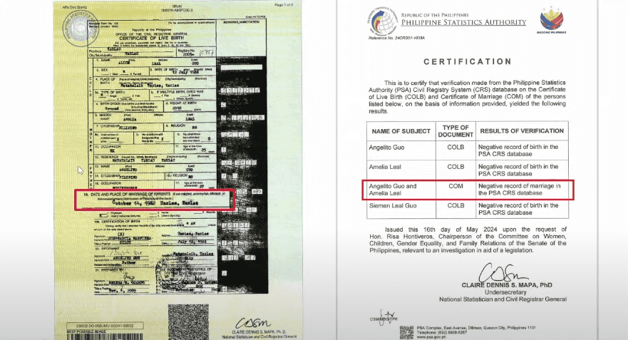 Senators scrutinize lapses in Guo's birth certificate