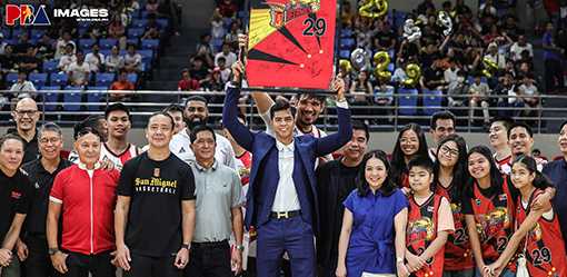 SMB retires No. 29 jersey of Arwind Santos
