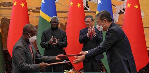 Solomon Islands, China should publish details of police deal, Australia says