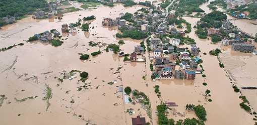Storms from Typhoon Haikui drench China's Fujian province