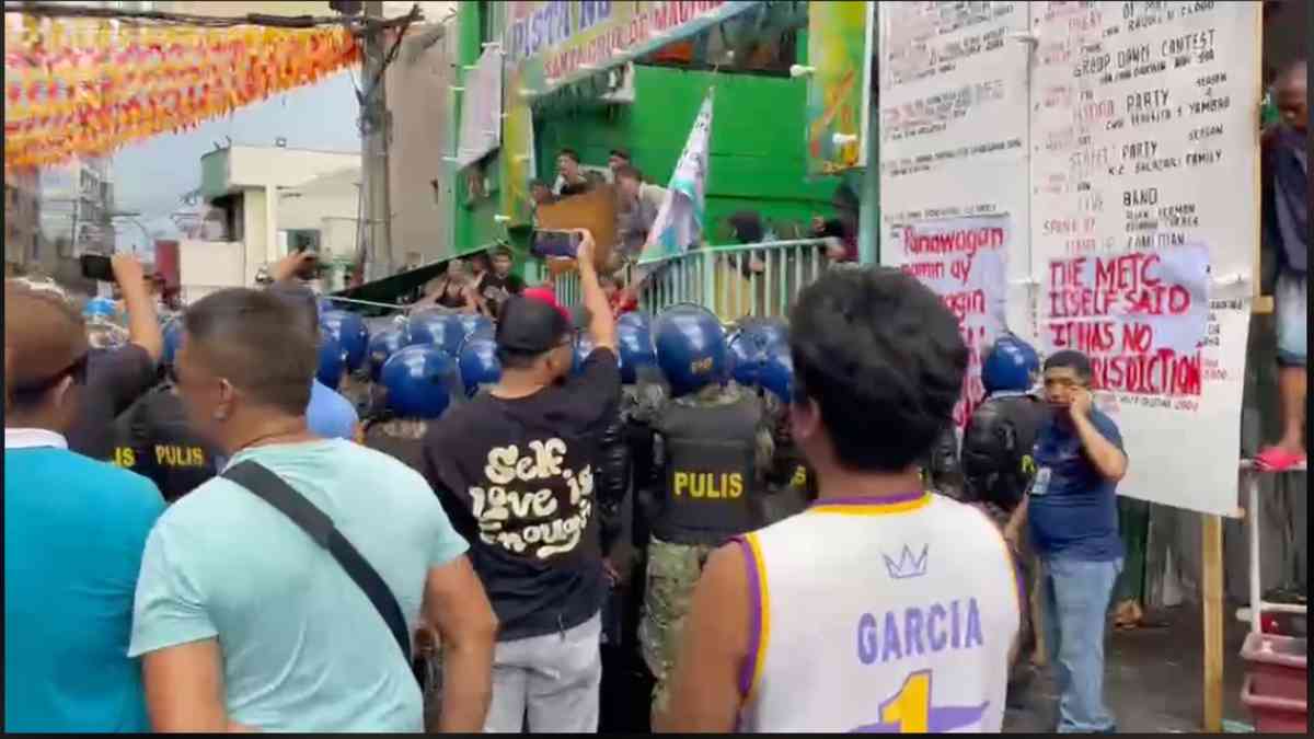 Tensions rise among residents and the demolition team at Mayhaligue, Tondo