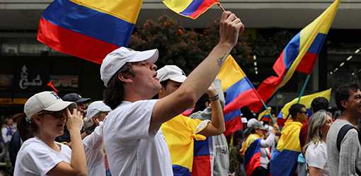 Thousands march in Colombia against Petro's reforms