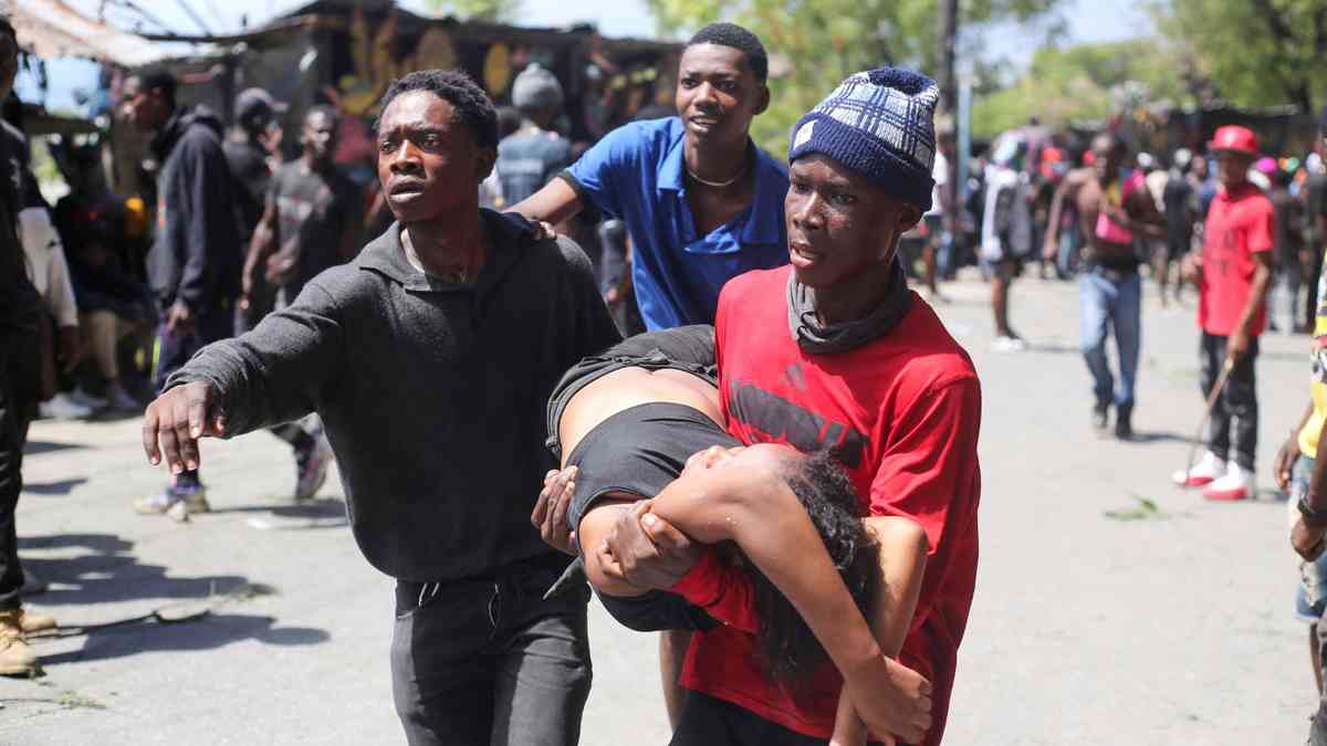 Thousands of Haitians take to streets to protest surging gang violence
