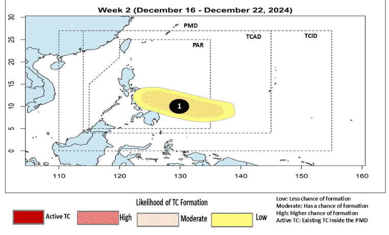 Tropical Cyclone expected before Christmas
