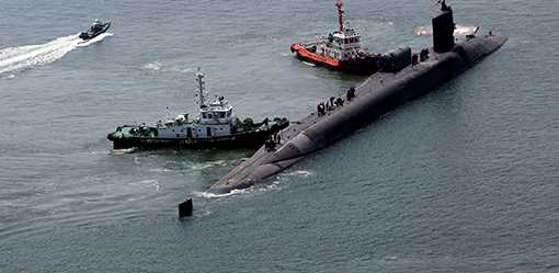 U.S. nuclear-powered submarine arrives at South Korea's Busan port