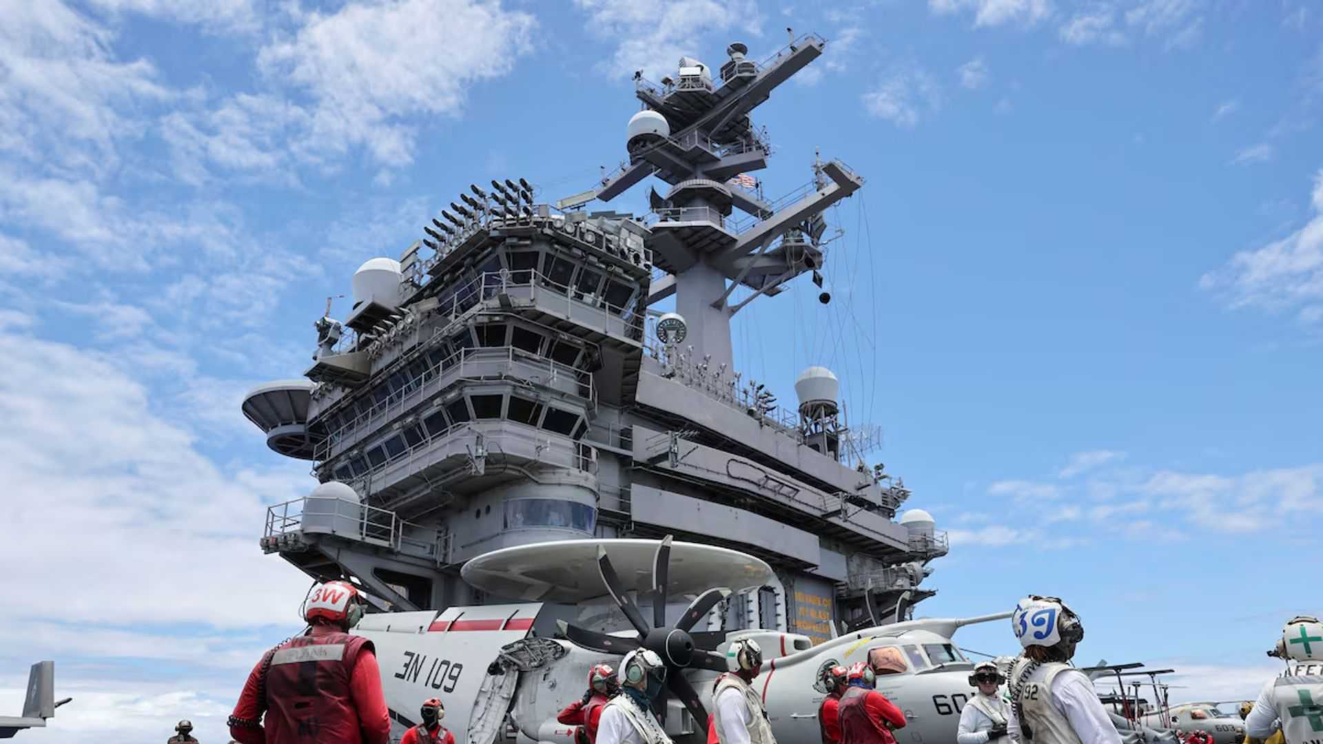 US aircraft carrier enters South Korean port as show of force