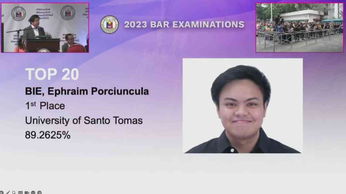 UST grad tops 2023 Bar exams