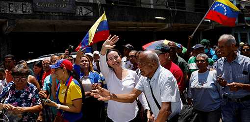 Venezuela bars leading opposition candidate Machado from holding office