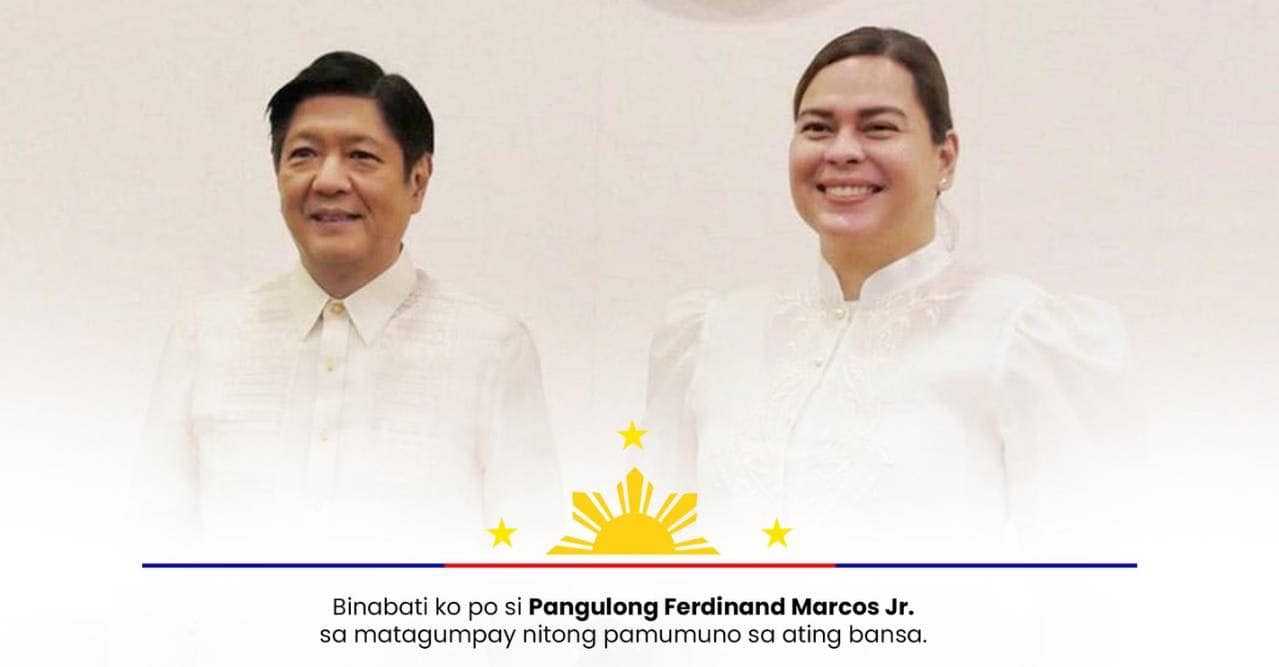 VP Sara congratulates Marcos on his ‘successful’ first year in office