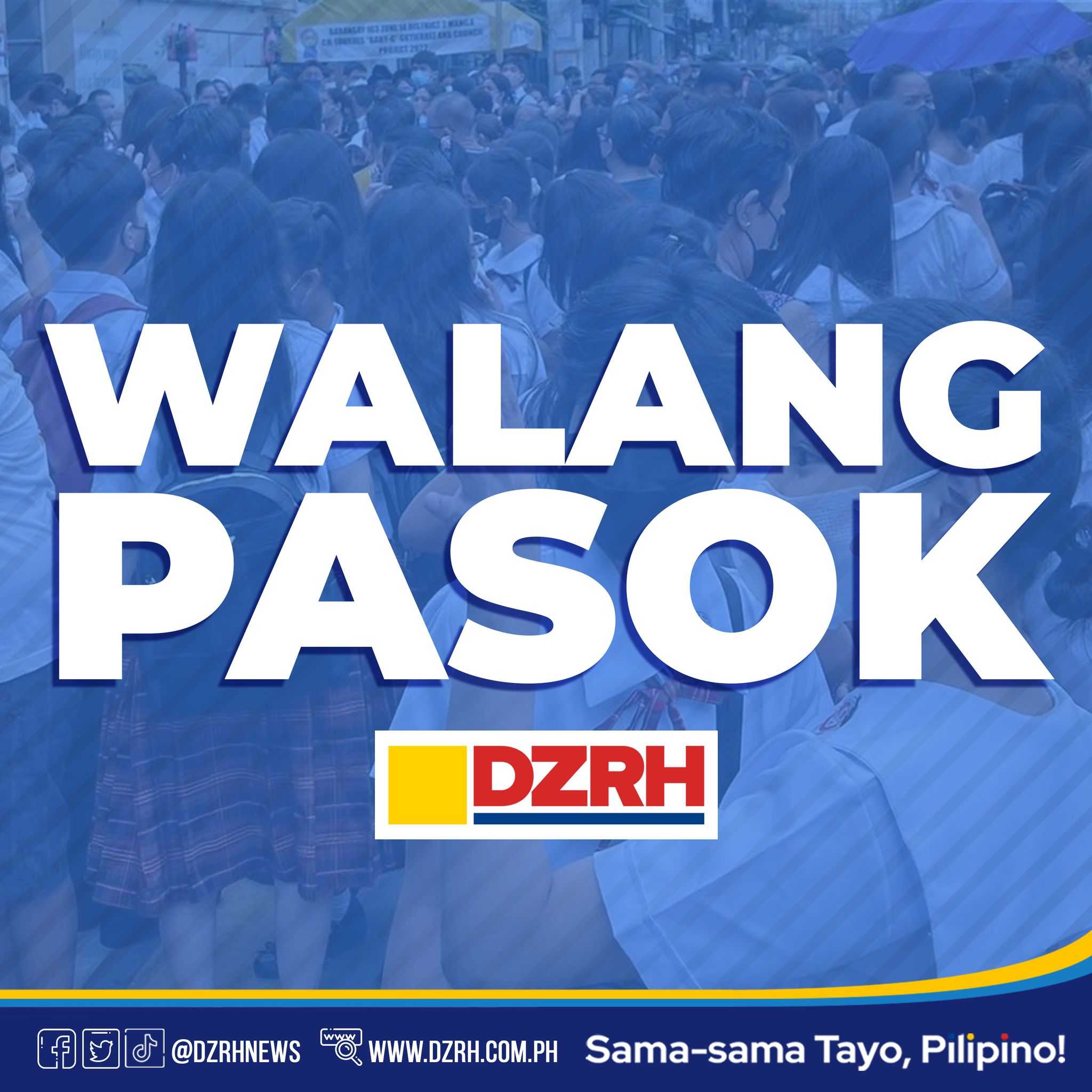 #WalangPasok: Class cancelations on Saturday, May 27