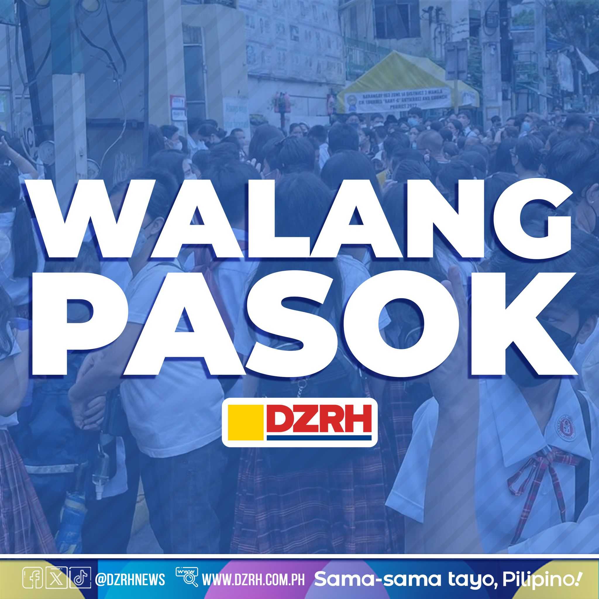 #WalangPasok on Thursday, Arpil 25, due to forecasted extreme heat index