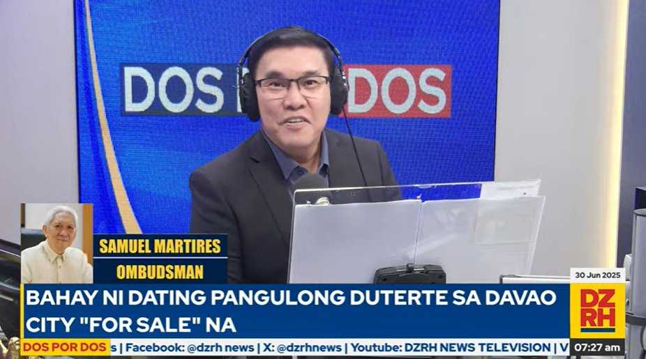 'We cannot prosecute, we only investigate': Ombudsman Martires clarifies role in VP Sara Duterte impeachment case