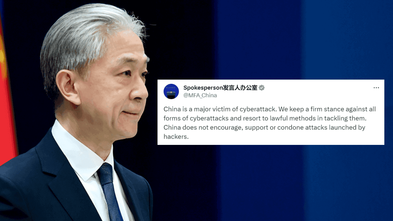 Chinese FM spox denies reported China involvement in cyberattacks