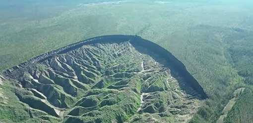World's biggest permafrost crater in Russia’s Far East thaws as planet warms