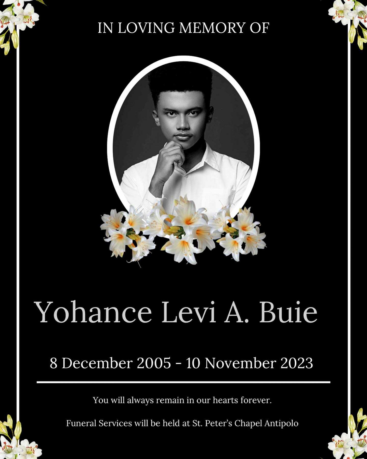 Former Voice Kids PH Season 3 contestant Yohance Buie dies at 17
