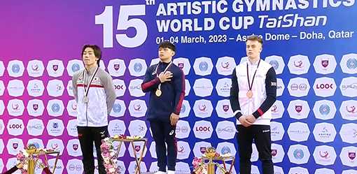 Yulo bags three medals in Qatar